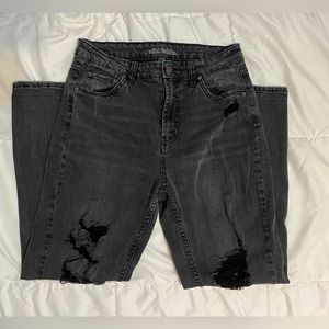 Wild Fable black high waisted distressed mom jeans